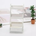 thumbnail image 3 of figatia 1/12 Scale Dolls House Mini Retro Wood Plant Stand Display Rack Unit Furnishings White, 3 of 9
