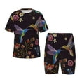 thumbnail image 1 of Balery Humming Bird Conjunto de Pijama Infantil de Manga Corta con Estampado – Ropa de Dormir de Algodón Suave-Large, 1 of 6
