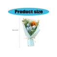 thumbnail image 3 of Hand Knitted Sunflower Yarn Bouquet Friendly Crochet Artificial Flowers Home Decoration Everlasting Floral Arrangement, 3 of 11