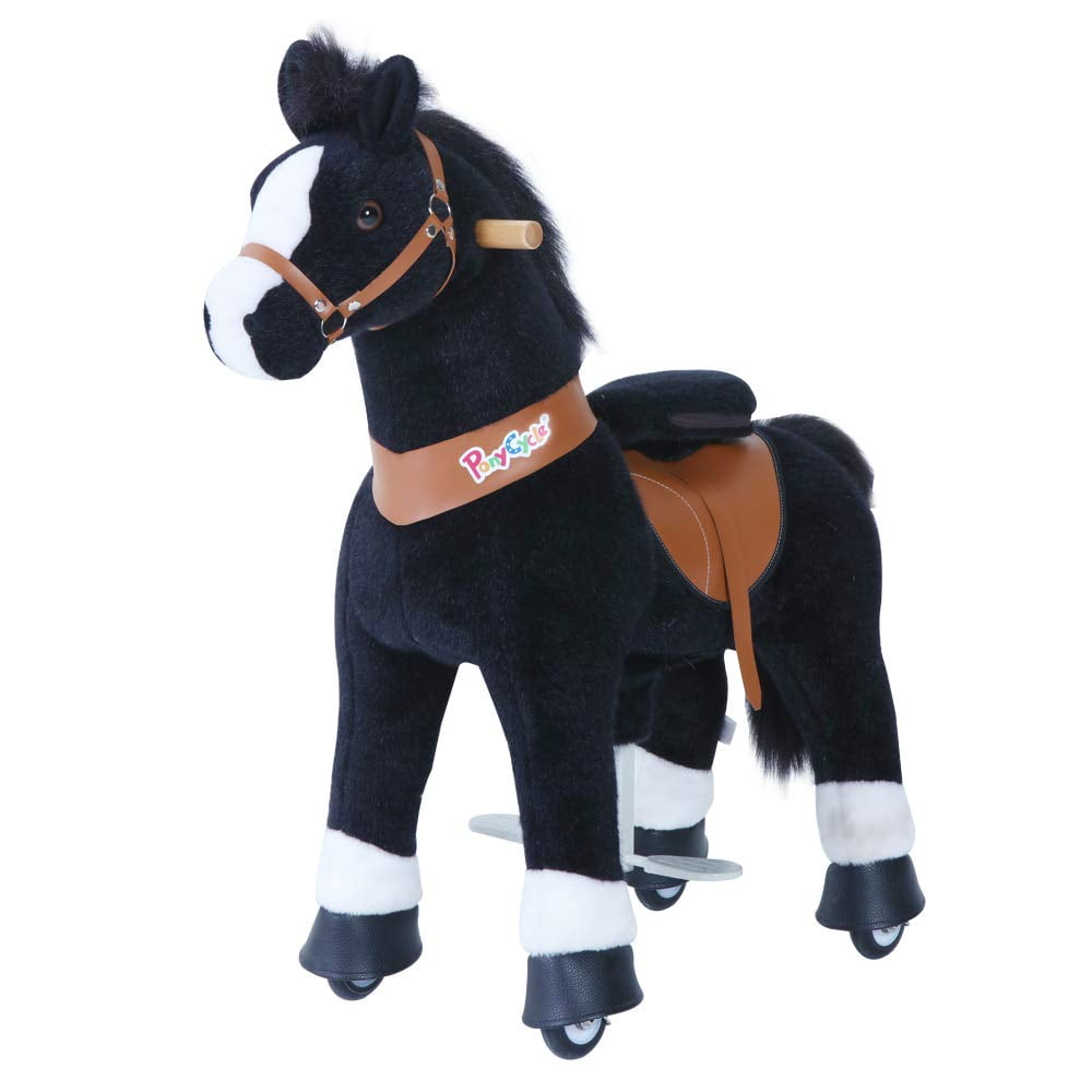 PonyCycle Ride On Horse Black Medium Size for Age 4-8 Years Old U426 - Walmart.com - Walmart.com