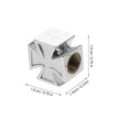 thumbnail image 2 of TEHAUX 4Ud Tapas De Para Neumáticos En Plástico Plata Con Cruzado Para Apariencia, 2 of 6