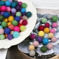 thumbnail image 3 of Farfi 10Pcs 15mm Felt Poms Decorative Handmade Funny Handcrafted DIY Wool Felt Earrings Headband Craft Poke Ball Clothing Accessories (Style M), 3 of 13