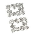 thumbnail image 2 of Clips Zulema para Zapatos de Novia Hebilla Artesanía Joyería Decoración de Boda Plata, 2 of 7