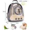 thumbnail image 2 of Mochila transportadora para mascotas ORIZZP con burbuja transparente e impermeable, 2 of 6
