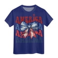 thumbnail image 4 of TZEWGL Tees For Toddler Summer Short Sleeve Crewneck Graphic Print Basic Top For Infnants size 12-13T, 4 of 4