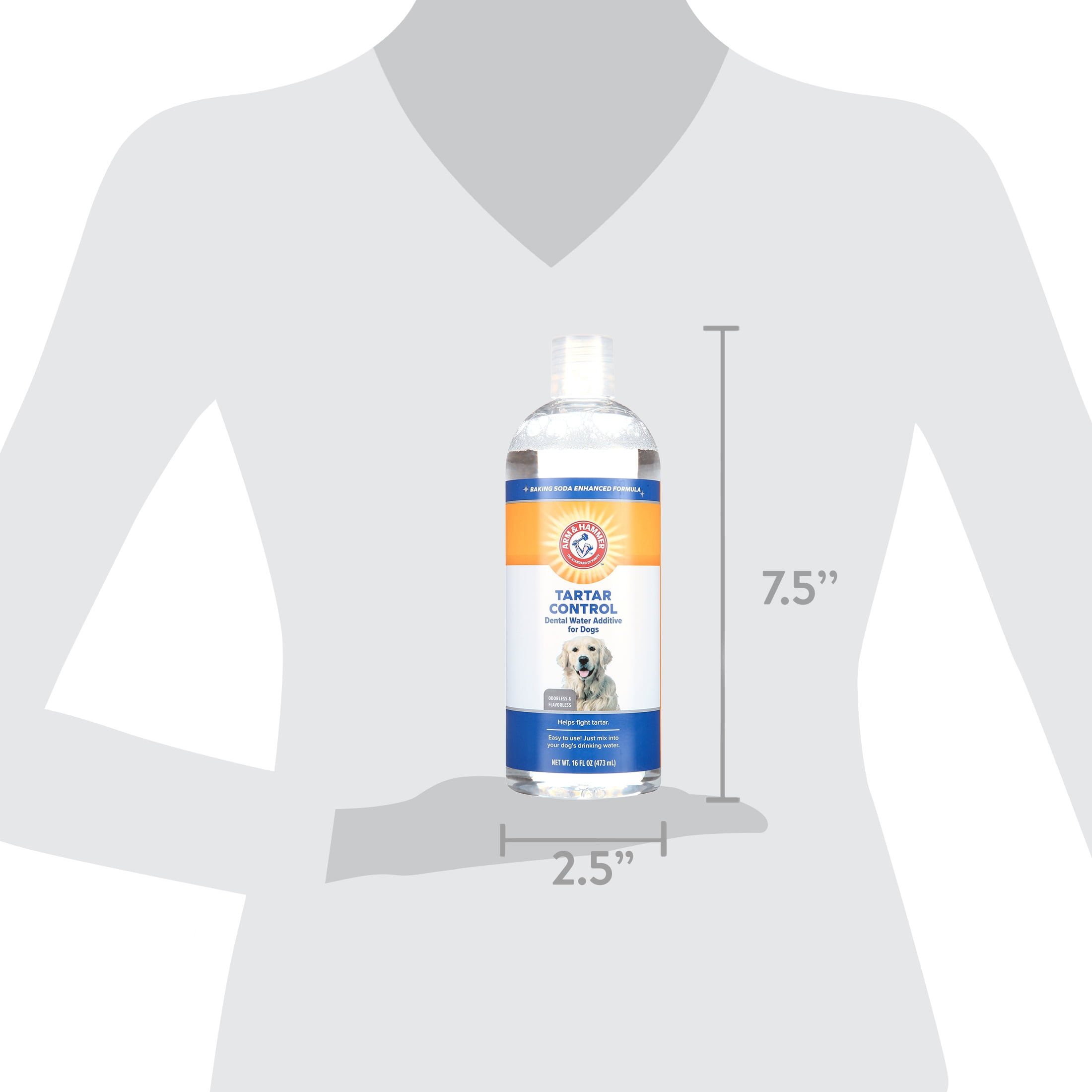 Arm Hammer Odorless Flavorless Dental Rinse for Adult Dogs