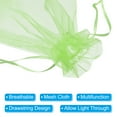 thumbnail image 4 of Uxcell 50Pcs Fruit Protection Bags 7.87x5.9" Nylon Garden Fruit Netting Cover Bags Drawstring Mesh Gift Bags Light Green, 4 of 6