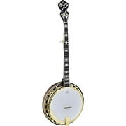 Ortega Guitars OBJ950-MA Falcon Series Banjo 5-string Solid Flamed Maple Resonator Body w/ Free Bag, Gloss Finish