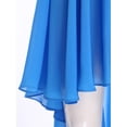 thumbnail image 6 of iixpin Chiffon Dance Skirts for Women High Low Gymnastic Ballet Skirt Elastic Waistband Cover-up Skirt Blue M, 6 of 7