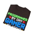 thumbnail image 4 of Programmer by Day Gamer By Night Funny Novelty Gifts Unisex T-Shirt, 4 of 4