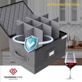 thumbnail image 4 of Caja de almacenamiento para copas de vino YearningHome con carcasa rígida 43x33x28 cm, 4 of 6
