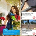thumbnail image 4 of Larmtek 50 ft Expandable Garden Hose,Blue,Water Hose for Outside with 10 Spray Nozzles,Hose Holder,Multi-Purpose Anti-Rust Solid Brass Connector,Leak-Proof Design,2024 edition, 4 of 8