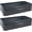 Dark Gray, variant on XgoodX 48-Inch Galvanized Steel Raised Garden Beds - Rectangle Planter for Vegetables and Flowers - Dark Gray - Set of 2