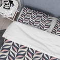 thumbnail image 4 of Designart 'Floral Retro Botanical Pattern III' Mid-Century Modern Duvet Cover Set, 4 of 4