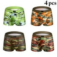 thumbnail image 2 of Men Underwear Modal Printed 4PCS Stretch Camouflage Boxer Underwear Boxer Brief, 2 of 10