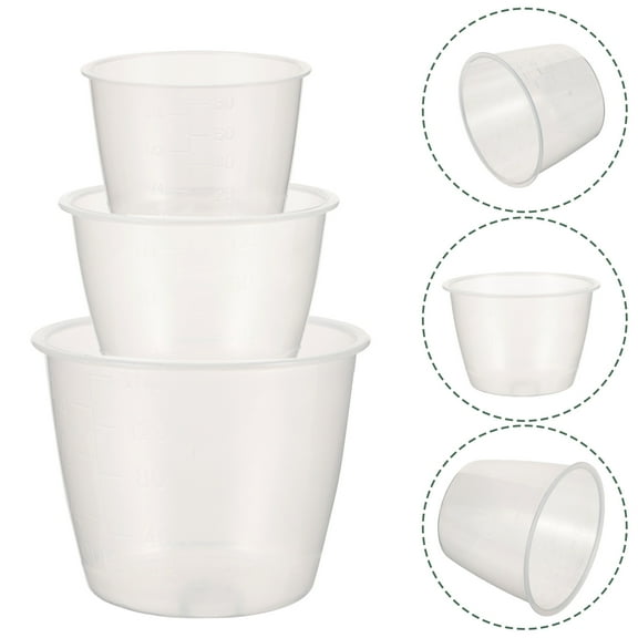 HOOWIFFY Rice Cups Measure Plastic Rice Measuring Cup 30Pcs for Outdoor Picnic