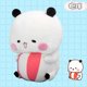 thumbnail image 1 of Bubu y Dudu Panda de peluche, lindo oso panda de dibujos animados, almohada suave rellena kawaii, decoración de sala de juegos, regalos de cumpleaños para niños, 1 of 5