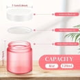 thumbnail image 2 of 24Pcs 4oz Pink Plastic Jars with Lids, Leak Proof Round Containers for Creams Lotions Powders, Travel Size Refillable Sample Jars for Bridesmaid Gifts, 2 of 6