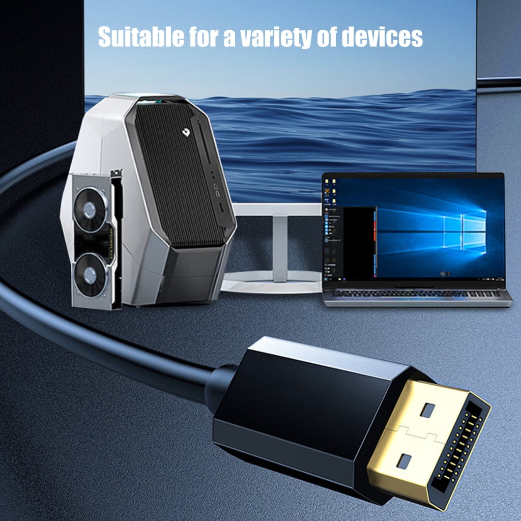 Zeiwohndc DisplayPort to DisplayPort Cable, 4K60Hz and 2K@144Hz 1080P 244hz Resolution