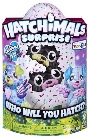 Spin Master Toy Hatchimal Twins Surprise Pink/Blue Egg w/Nests ToysRUs Puppadee 