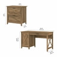 thumbnail image 2 of Key West 54W Computer Desk with File Cabinet in Reclaimed Pine - Engineered Wood, 2 of 7
