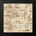 thumbnail image 2 of Grey, Jace 20x20 Black Modern Framed Museum Art Print Titled - LOVE, 2 of 5