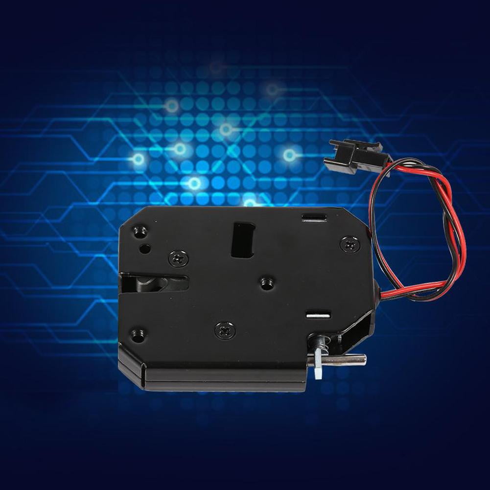 Delaman Electric Lock Without Detecting Switch DC 12V 2A Carbon Steel Electromagnetic Electric Control Cabinet Drawer Lockers Lock Latch Elasticity Adjustable Black Delaman Electric Lock Without Detecting Switch DC 12V 2A Carbon Steel Electromagnetic Electric Control Cabinet Drawer Lockers Lock Latch Elasticity Adjustable Black