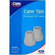 Carex Gray Cane Tips 3/4 in, 2 ea (Pack of 6)