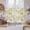 Yellow, variant on Watercolor Forest Sage Green Tier Curtains 54 Inch Length, Abstract Modern Trees Cafe Short Curtains for Bathroom Over Sink, Small Kitchen Curtain Light Filtering Tiered Drapes 2 Panels 27.5"Wx54"L