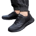 thumbnail image 3 of Sopiago Non Slip Work Shoes for Men Men's Knight Basketball High-Top Sneakers Black,44, 3 of 9