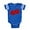 Royal Blue, variant on CafePress - Bl_Red Dice - Cute Infant Baby Football Bodysuit