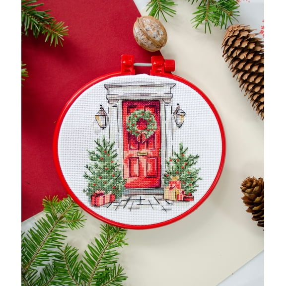 Cross-stitch kit - Festive welcome AHM-089
