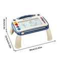 thumbnail image 3 of FEOLGEHLY Magnetic Drawing Board for Toddlers 1-3, Doodle Board Pad Learning and Educational Toys for Kids Age 3-7 Year Old, Erasable Sketch Writing Doodle Pad, Christmas Birthday Gifts, Blue, 3 of 5