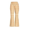 thumbnail image 4 of DISNIMO Yellow Plaid Girls Bootcut Yoga Pants Solid Color Flare Leggings Stretchy Wide Leg Dance Pants 5-6 Flare Pants for Kids Bell Bottoms for Girls, 4 of 7