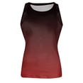 thumbnail image 4 of JULMCOMO Ribbed Knit Tank Tops for Women Gradient Crew Neck Sleeveless Comfy Summer Tank Tops Tie Dye Slim Fit Trendy Shirts Deep Red M, 4 of 5