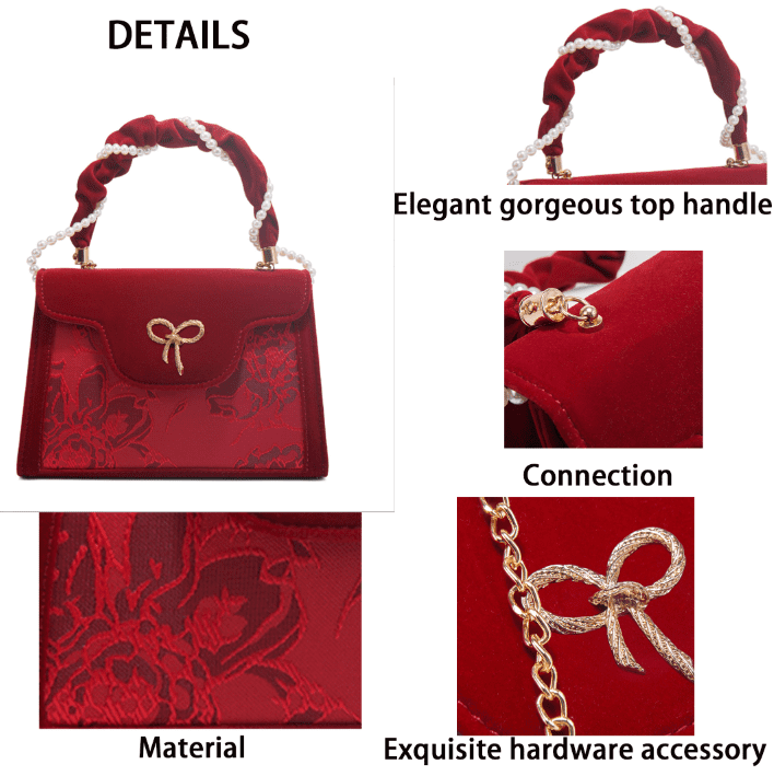 PORT&LOTUS Chic Women's Handbag with Double Top Handle Purse for Women with Shoulder Strap Satchel Handbags for Women with Elegant Swan Decor