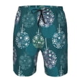 thumbnail image 3 of Logiee whiter Snowflake balloons Print Mens Swim Trunks Quick Dry Board Shorts,Breathable Hawaii Beach Shorts Swimwear Bathing Suits-XX-Large, 3 of 6
