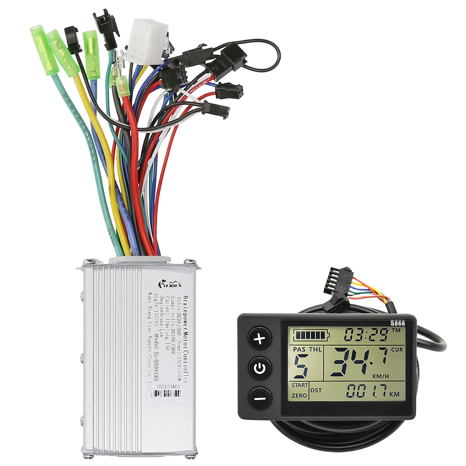 Contrôleur Brushless LCD-S866 13A Pour Scooter/Vélo Électrique 24V/36V/48V - Neuf