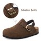 thumbnail image 2 of Sandalias sin cordones de piel de gamuza para niños pequeños de Clogs ZUSERIS, 2 of 6