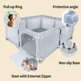 thumbnail image 4 of Parque infantil plegable Nvlirun con tapete y puerta, 50 x 50 cm, gris claro, 4 of 6