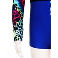 thumbnail image 6 of CHICTRY Gymnastics Biketard for Girls Long Sleeve Mock Printed Ballet Dance Leotard Athletic Unitard Tumbling Jumpsuits Royal Blue 6, 6 of 7