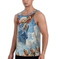 thumbnail image 2 of Goofa Dog Angel Ascension Pattern Men's Workout Tank Top Slim-Fit Tank Quick Dry Fit Muscle Tank Top Beach Tank Top Bodybuilding Sleeveless T Shirt-Small, 2 of 7