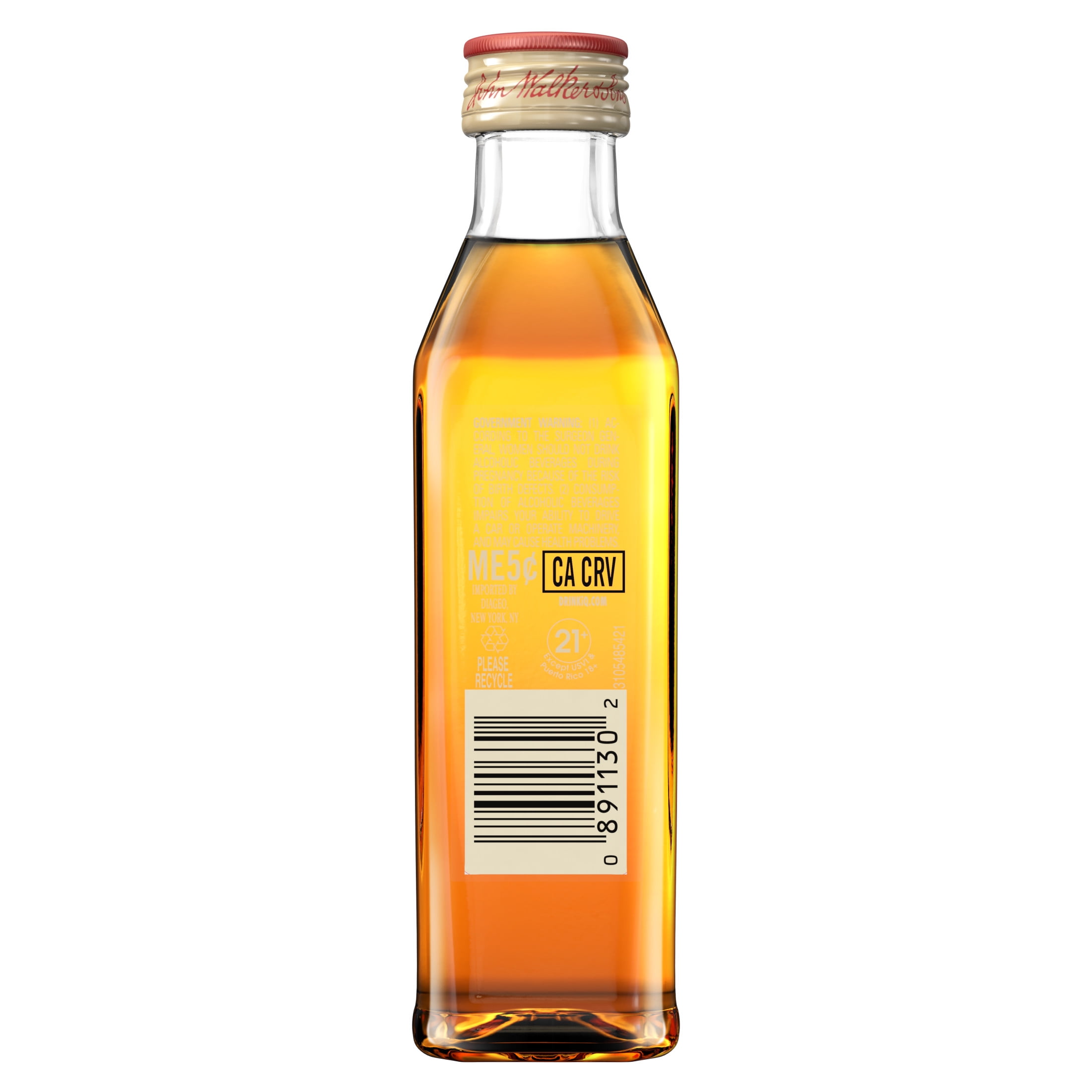 Johnnie Walker Red Label 50mL, 40% ABV - Walmart.com