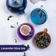 thumbnail image 2 of Organic Lavender Sapphire Blue Herbal Tea - Natural Rich Source of Antioxidants, Wellness Boost. Loose Leaf Freshly Picked from France, Caffeine Free - 4 Oz (3-Pack), 2 of 9