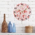 thumbnail image 7 of GZHJMY Valentine's Day Heart Wall Clock, Silent Non Ticking Battery Operated Round PVC Clock for Kitchen Office School Home Decorative, 7 of 7