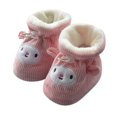 thumbnail image 3 of Baby Boots Children Floor Cotton Plus Velvet Thick Warm Soft Soles Cute Shoes For Boys Girls Size 6-12 Months, 3 of 8