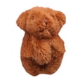 thumbnail image 1 of Muñeca de peluche en miniatura a escala 1/12, juguete de peluche, llavero, juguetes, regalos de cumpleaños, muñeca BJD oso café, 1 of 9