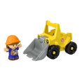 thumbnail image 1 of Fisher-Price Little People Bulldozer et figurine, 2 éléments, 1 of 6
