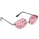 thumbnail image 5 of 1 pieza de anteojos con forma de hoja, gafas de moda, accesorios para fotos, gafas de sol para fiestas (rosa), 5 of 5