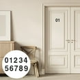 thumbnail image 1 of WEUVEB 10Ud Números Decorativos Autoadhesivos En ABS Negro Para Puertas Y Locales Con Profesional, 1 of 8